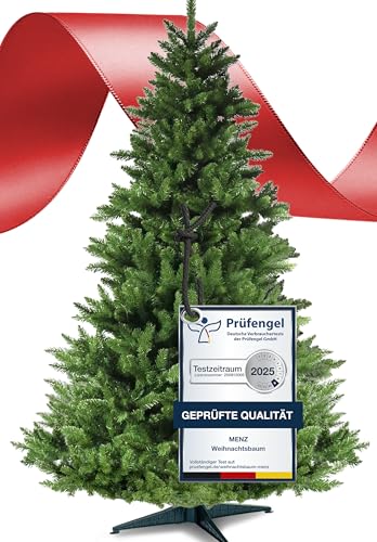 4smile künstlicher Weihnachtsbaum 180 cm Grün – Klassischer 100% PVC Tannenbaum, realistisch, stabil & umweltfreundlich, schnell aufgebaut für langjährige Freude