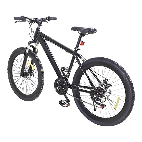 OMGGYER Fahrrad 26 Zoll Mountainbike Herren 21-Gang MTB Fahrräder Hochkohlenstoffstahl Freestyle Bike Höhenverstellbar Mountainbikes mit Doppelscheibenbremsen für Herren/Damen/Jungen/Mädchen