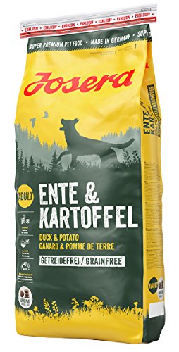 Josera Ente & Kartoffel | 5 x 900g | Trockenfutter für Hunde | Getreidefrei | Für ausgewachsene Hunde mittlerer und großer Rassen
