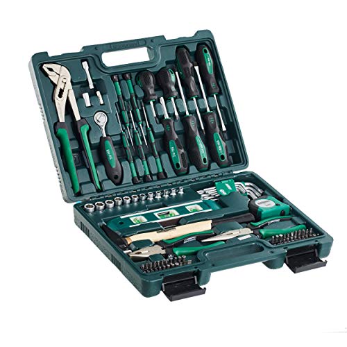 Brüder Mannesmann M29084 & M19652 Werkzeugkoffer bestückt, 87-tlg. & GabelringschlüsseI-Satz, 12-tlg