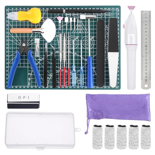 Fippy 29 Stück Modellbau Werkzeug Set, Gundam Modeler Grundwerkzeuge Hobby-Werkzeugsatz für Gundam Auto Modellbau Reparieren und Befestigen