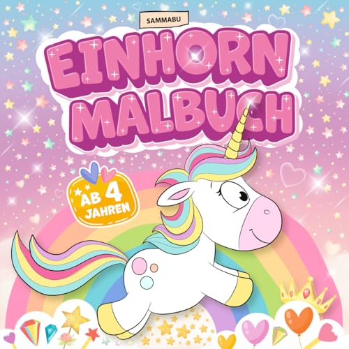 Einhorn-Malbuch - Für Kinder ab 4 Jahren