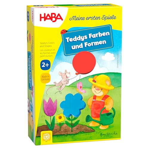 HABA Meine ersten Spiele – Teddys Farben & Formen – Lernspiel zur Förderung von Feinmotorik & Detailverständnis, ab 2 Jahren – 1005878001