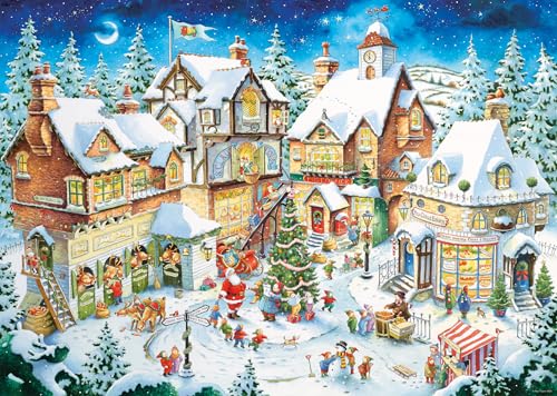 Ravensburger Puzzle 12001271-50-jähriges Jubiläum: Weihnachtsdorf Limited Edition - 1000 Teile Puzzle für Erwachsene und Kinder ab 14 Jahren, Weihnachts-Puzzle