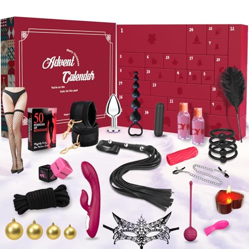 Erotischer Adventskalender 2025 für Paare und Erwachsene Singles 24 sinnliche Sexspielzeuge Geschenke inkl Erotik für das Neue Jahr Weihnachts-Kalender Adult Toys Liebesspielzeug für Überraschungen