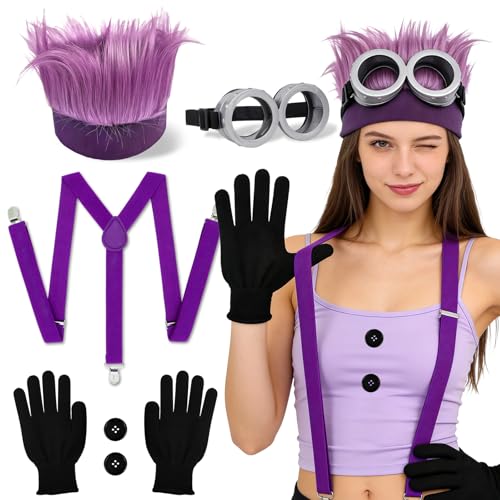 PeakPeek Faschingskostüme Männer, Faschingskostüme Damen Lustig 4 Stück Karneval Kostüm, Carnival Costume Cosplay Kostüm Fasching Erwachsene Cosplay Carnaval Halloween