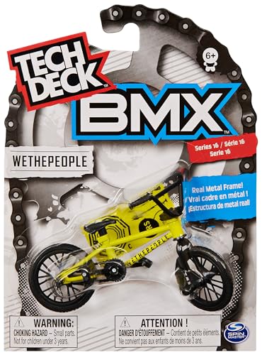 Tech Deck, BMX-Fingerfahrrad, authentisches Mini-BMX für actionreiche Stunts, original Artwork bekannter Marken, für Fingerakrobaten ab 6 Jahren, Zufallsauswahl: keine bestimmte Sorte wählbar