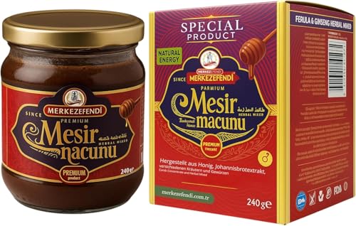 Macun Herbal Honey Limited Edition 240 g – mit echtem Red Ginseng, Ginkgo & Honig – Premium-Kräuterpaste für Energie, Ausdauer & männliche Kraft (1)