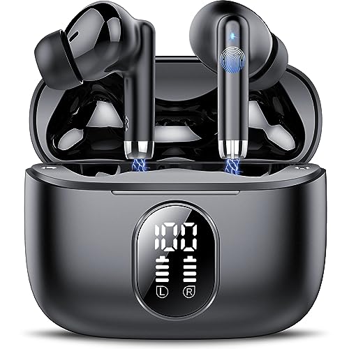 QXQ Bluetooth Kopfhörer in Ear, Kopfhörer Kabellos Bluetooth 5.3 mit 4 ENC Mikrofon, Kabellose Kopfhörer Tiefer Bass, 40 Std Spielzeit,IP7 Wasserdicht Ohrhörer, Tragbares Design, USB-C,Touch Control,