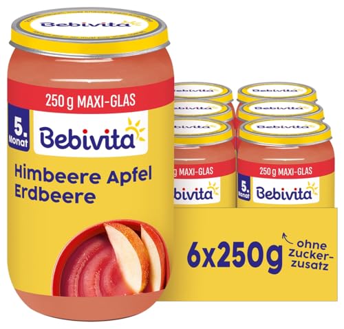 Bebivita Früchte Apfel-Erdbeere-Himbeere, 250g 6er Pack (6x250g)