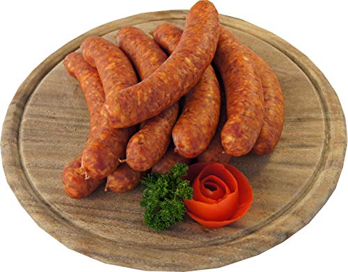 Schweineknacker mit Kümmel | Knacker | Snackwurst | Krainer Würstchen | Premium Mettwurst geräuchert | 6 x 100g