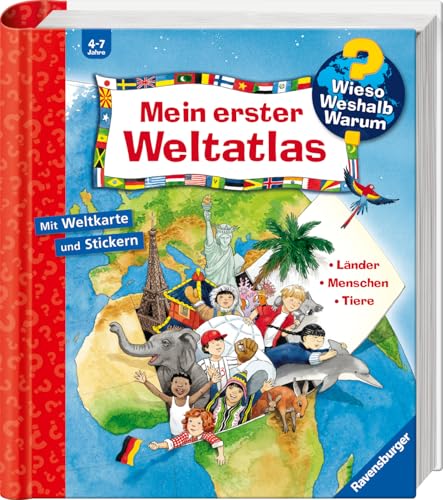 Wieso? Weshalb? Warum? Sonderband - Mein erster Weltatlas (Sachbuch ab 4 Jahre - mit Klappen, Stickern und riesigem Poster)