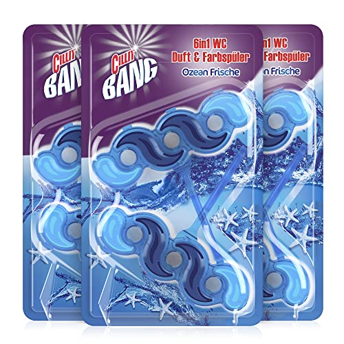 Cillit Bang Blue Wave 6 WC Blauspüler, Duopack Ozean Frische, 3er Pack (3 x 2 Stück)
