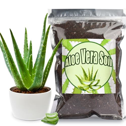 GOTVUGE Aloe Vera Erde Mischung, fertig zur Verwendung für die Anzucht und das Wachstum von Aloe Vera Pflanzen oder Anderen Zimmerpflanzen (2L)