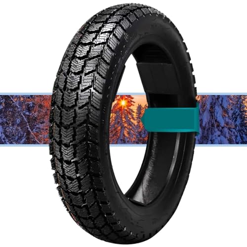 3.50x12 Motorrad-Winterreifen Tubeless 8PR, 3.50-12 Rutschfester Schneereifen, 3.50 12 Robuster 12-Zoll-TL-Reifen für Roller Vorder- Hinterrad 64J(1pc)