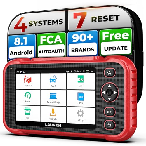 Launch CRP123I V3.0 OBD2 Diagnosegerät Auto, Auslesegerät Auto Check Engine/ABS/SRS/Getriebe Auto Diagnosegerät, Lebenslanges Kostenloses Update, Öl/Bremse/DPF/SAS/BMS/Drosselklappe Reset