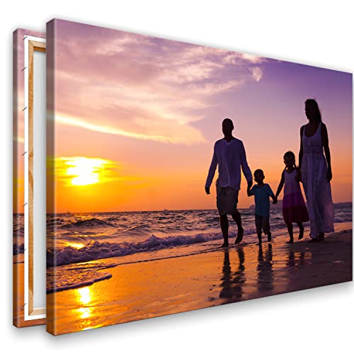 KL KUNSTLAB Ihr Foto auf Leinwand 40x30 cm SOFORT ONLINE Upload Ihr eigenes Bild auf Leinwand mit Holzrahmen - Wandbild mit Wunschmotiv - Persönliches Kunstdruck