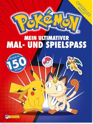 Pokémon Activity-Buch: Mein ultimativer Mal- und Spielspaß: Mit mehr als 150 Stickern!