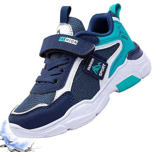 Kinderschuhe Jungen 30 Turnschuhe Sneaker Mädchen Sportschuhe Schuhe Leicht Kinder Laufschuhe Hallenschuhe Outdoor Atmungsaktiv Fitnessschuhe Basketballschuhe Jungenschuhe Unisex Blau