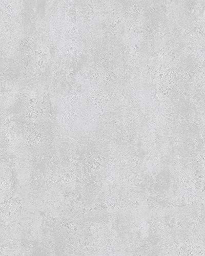 marburg Tapete Hellgrau Uni Betonoptik Vlies für Wohnzimmer Schlafzimmer Küche 10,05 x 0,53m