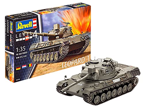 Revell Modellbausatz Panzer 1:35 - LEOPARD 1 im Maßstab 1:35, Level 4, originalgetreue Nachbildung mit vielen Details, 12 Jahre to 99 Jahre,03240