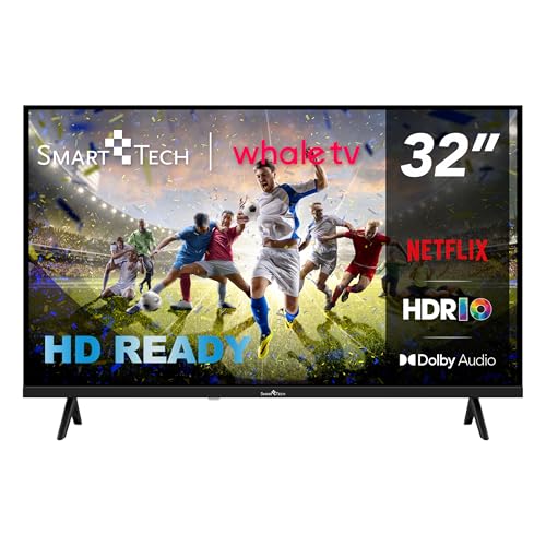 Smart Tech 32HH01K, 32 Zoll (80 cm), HD-LED-Fernseher, Netflix, YouTube, Prime Video, Whale TV
