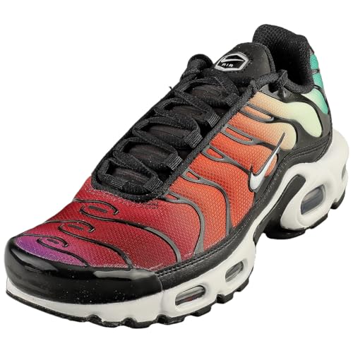 NIKE Damen W Air Max Plus Sneaker, Black/Viotech/Team Red/White, 39 EU