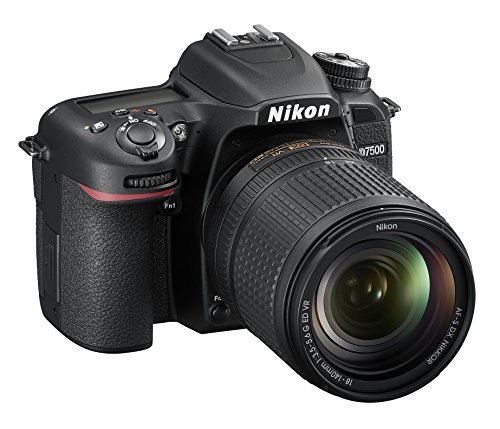 Nikon D7500 Digitale Spiegelreflexkamera mit Objektiv AF-S DX Nikkor 18-140 mm f/3.5-5.6G ED VR, 20,9 Megapixel, WLAN, Bluetooth, SD 8 GB 300 x Premium Lexar, Schwarz