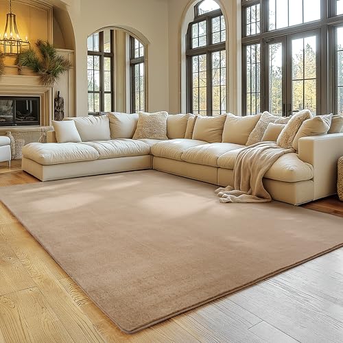 SIMPEX Kurzflor Teppich Wohnzimmer 160x220 cm Rechteckig, rutschfest & Waschbar, Weich und Modern, Einfarbiges Design für Wohnzimmer, Schlafzimmer, Küche & Kinderzimmer