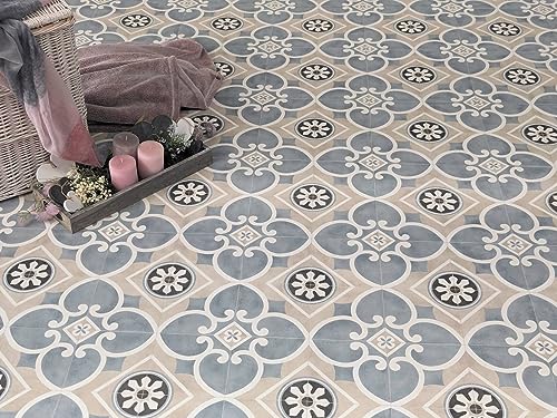 PVC Bodenbelag Vinylboden in nostalgischer Retro Art, Zuschnitt (2m breit, 1,5m lang)