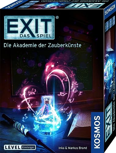 KOSMOS 683689 EXIT - Das Spiel - Die Akademie der Zauberkünste, Level: Einsteiger, Escape Room Spiel, EXIT Game für 1 bis 4 Spieler ab 10 Jahre, EIN einmaliges Gesellschaftsspiel