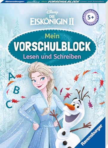 Disney Die Eiskönigin 2 Mein Vorschulblock Lesen und Schreiben - Konzentration, Erstes Lesen und Schreiben und Rätseln ab 5 Jahren - Spielerisches Lernen für Elsa-Fans ab Vorschule