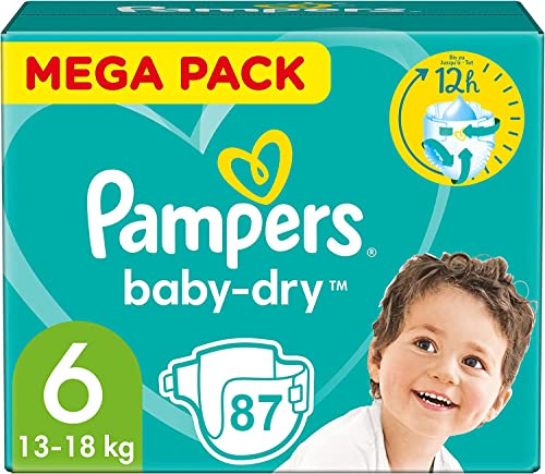 Pampers Baby Dry Größe 6, 87 Windeln (13-18 kg)