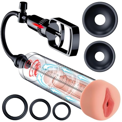 Penis Pumpe Sexspielzeug für Männer Penisring - Penispumpe Manuelles Vakuum Penispumpen Pennisverlängung, Muschi Vakuumpumpe für Den Mann, Pussy Penisvergrößerung Penis Extender Verlängerung