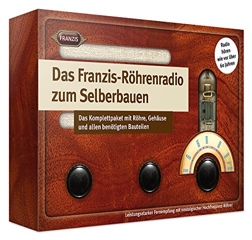 Franzis 67041 – Das Röhrenradio zum Selberbauen – Radio hören wie vor 60 Jahren, Komplettset inkl. 16-seitigem Handbuch (Lötbausatz)