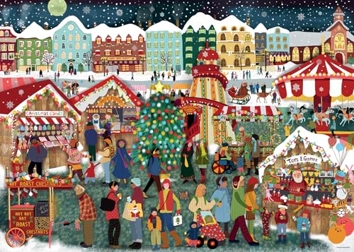Ravensburger Puzzle 12000729 - Weihnachtsmarkt - 1000 Teile Puzzle für Erwachsene und Kinder ab 14 Jahren, Weihnachts-Puzzle