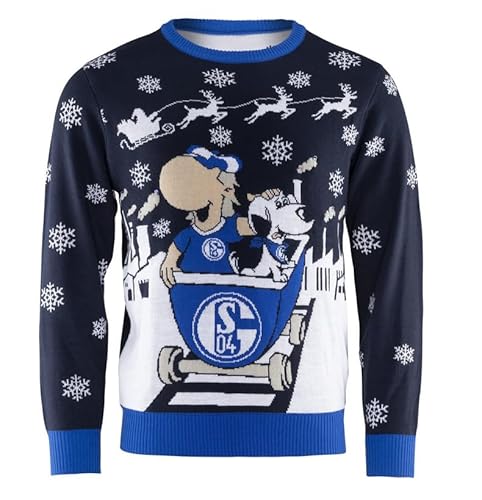 FC Schalke 04 Ugly Christmas Sweater Lore (DE/NL/SE/PL, Alphanumerisch, 3XL, Regular, Regular)