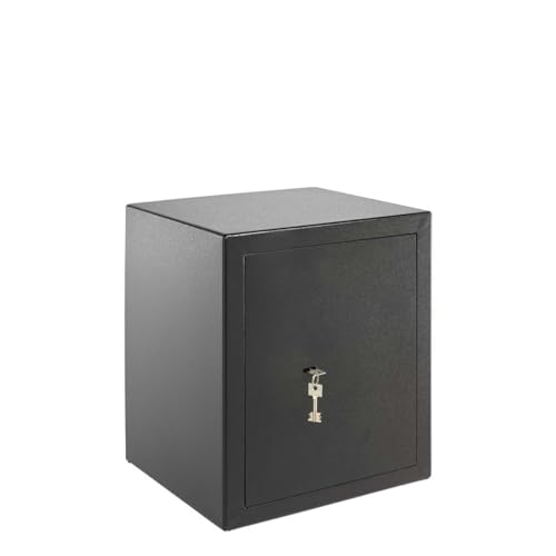 Burg Wächter Möbeltresor mit Schlüssel, Home-Safe, Sicherheitsstufe B, Feuerschutz DIN 4102, VdS-geprüft, ECB-S zertifiziert, 45,3 l, 49 kg, H 240 S, Schwarz, 45,3 Liter