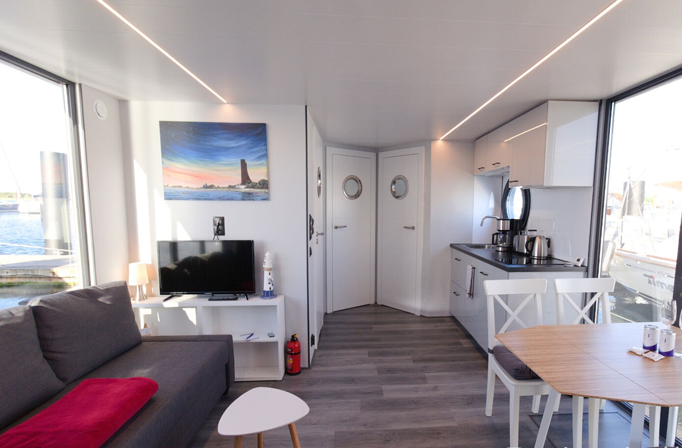 Hausboot Übernachtung mit Sauna Schleswig für 2 (4 Nächte)