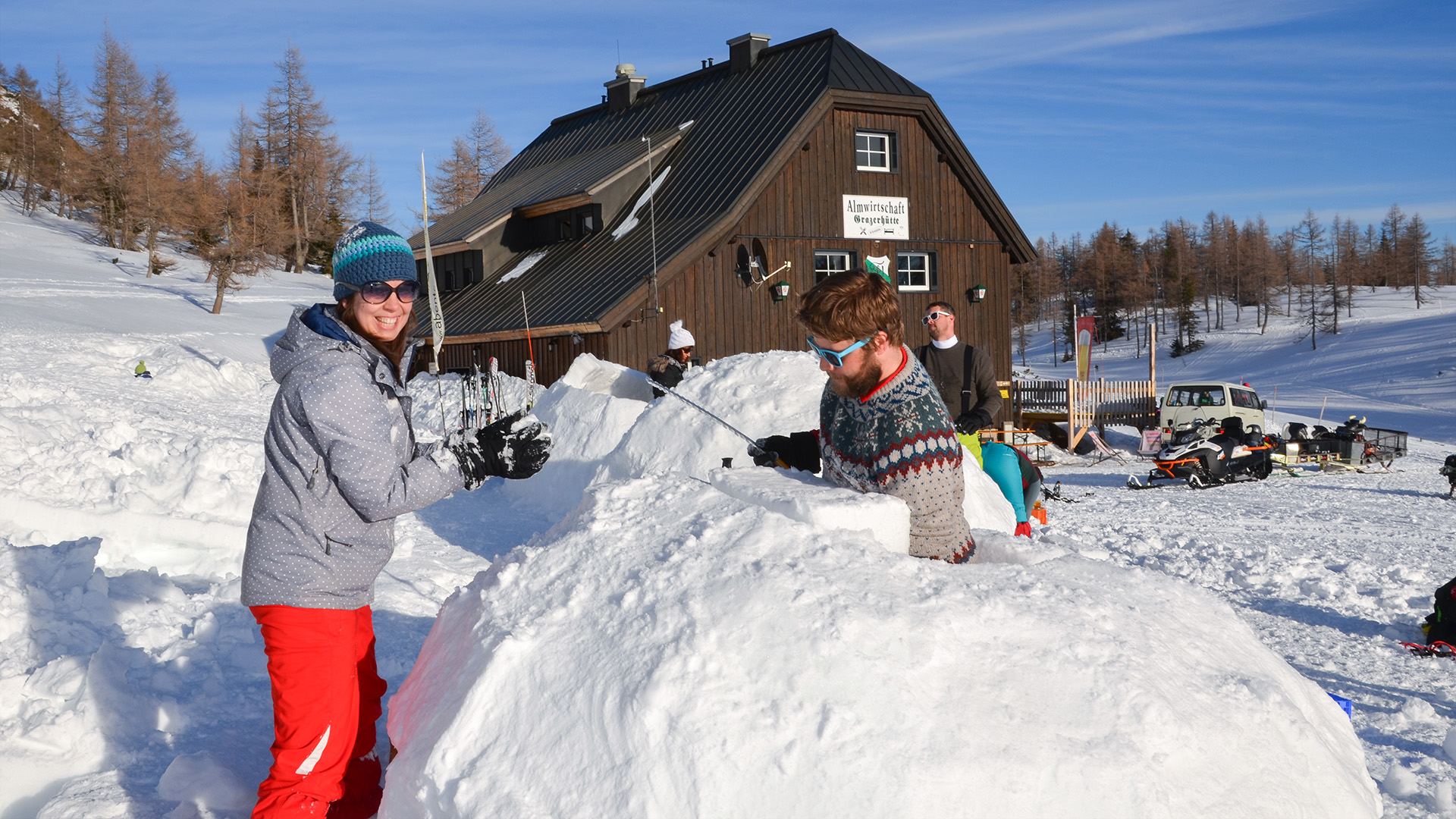 Iglu bauen Spital am Pyhrn