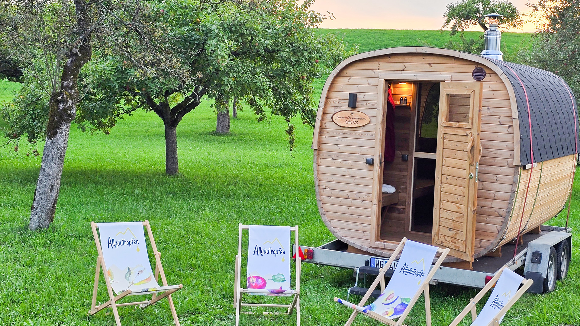 Mobile Sauna mieten Wangen im Allgäu (1 Tag)