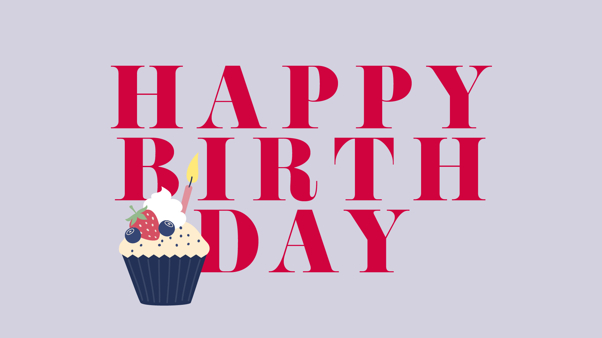 Flexibles Geschenk Happy Birthday Muffin