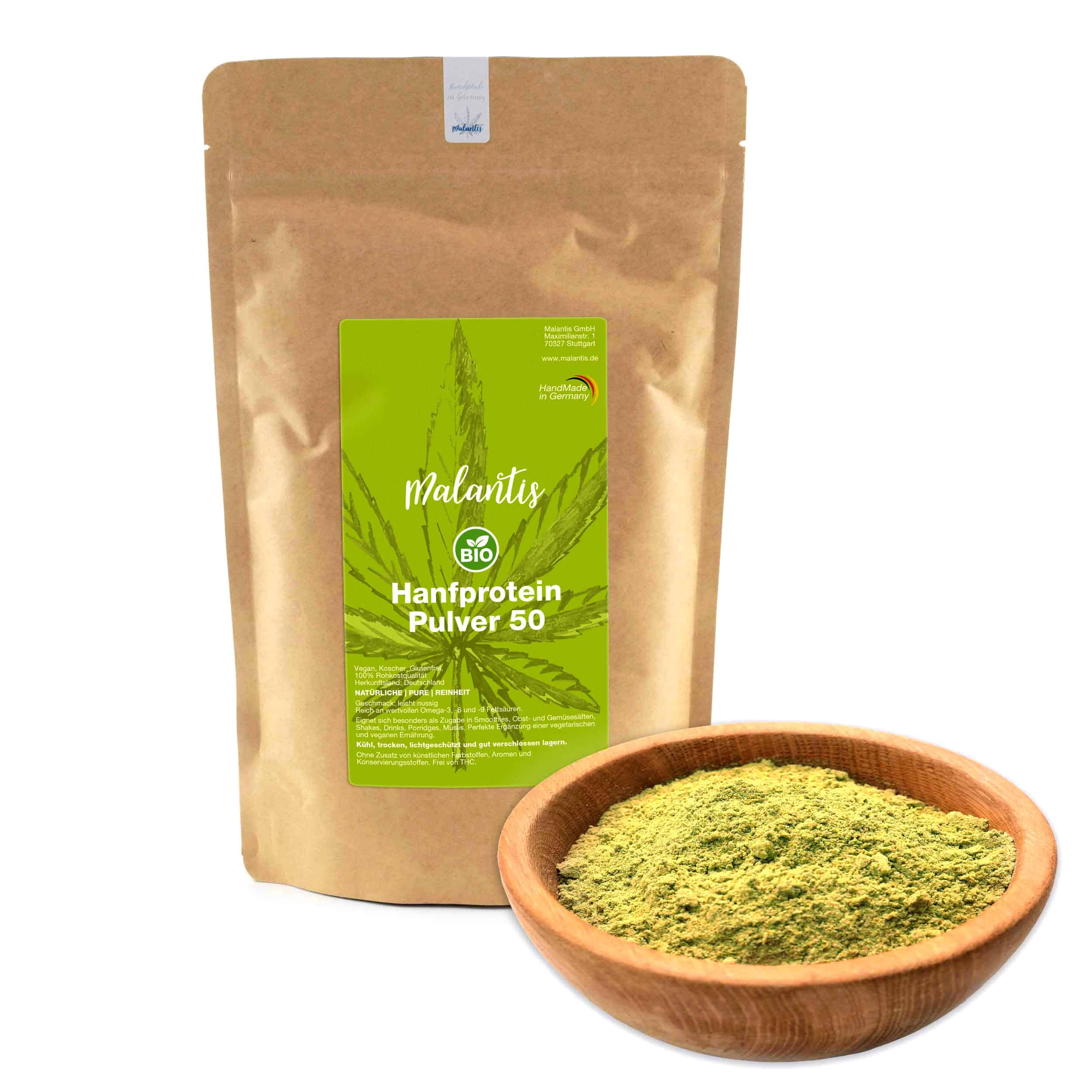Malantis BIO Hanfprotein Pulver - 500g