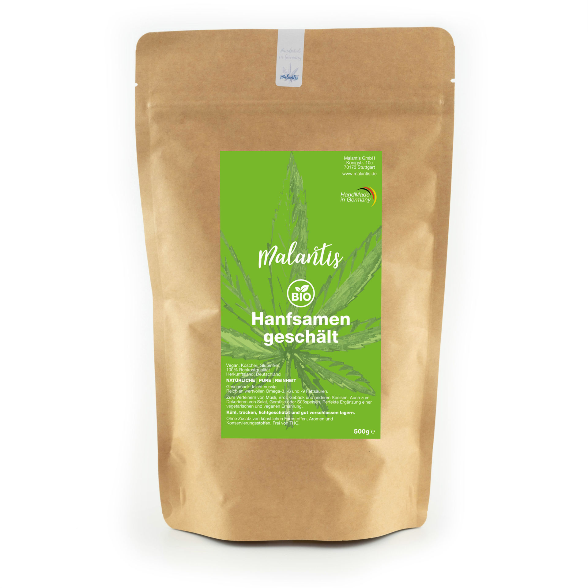 Malantis BIO Hanfsamen geschält - 500g