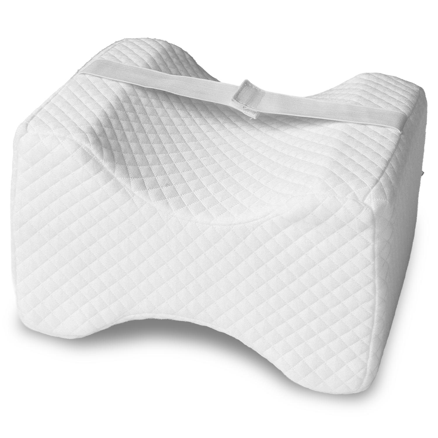 Kniekissen ergonomisch für Seitenschläfer 24 x 20 x 15 cm mit Cooling Effekt Bezug