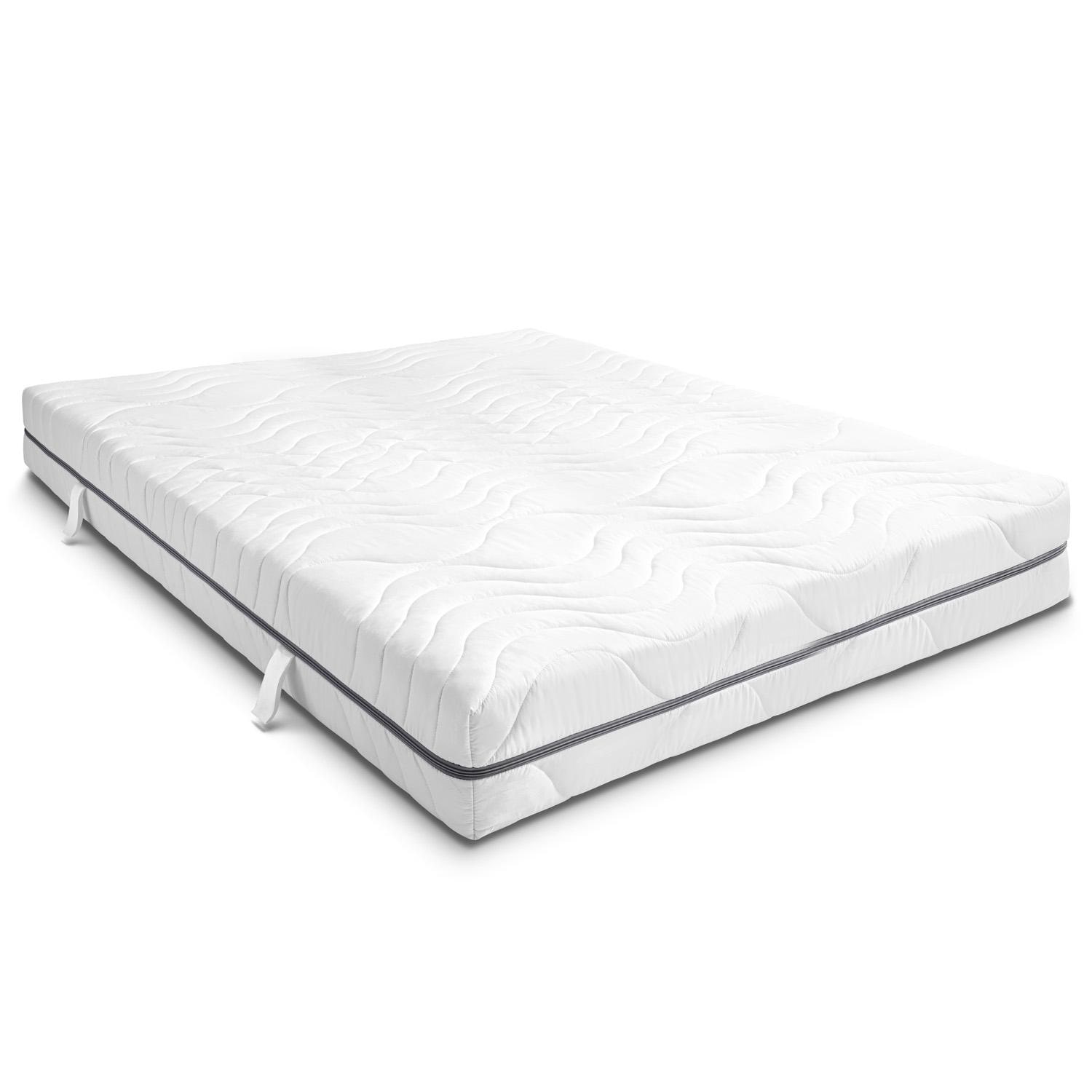 7 Zonen Viskoelastik-Matratze Sleezzz Smart 200 x 200 cm, Höhe 18 cm, Härtegrad H3 mit Air Memoryschaum