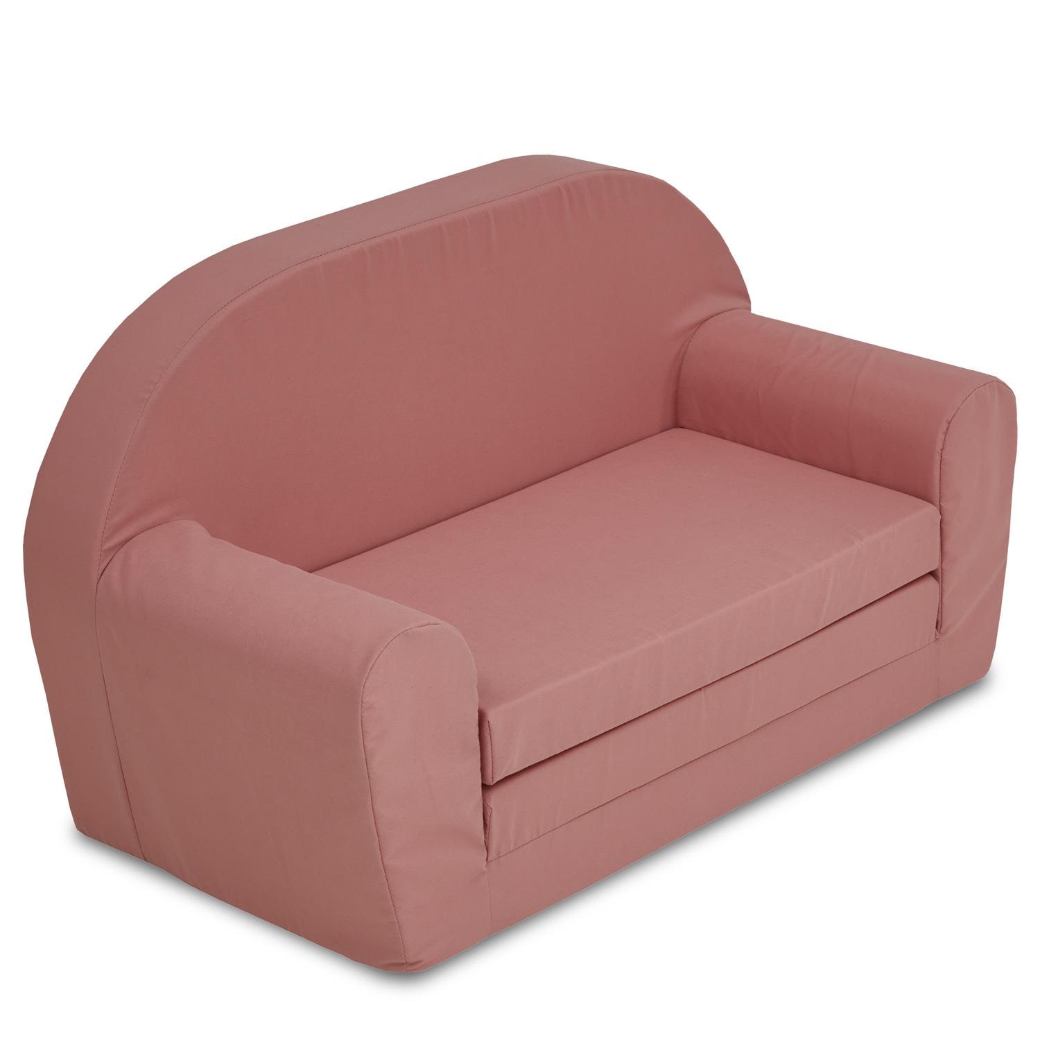 Kindersofa ausklappbar 46 x 79 cm rosa