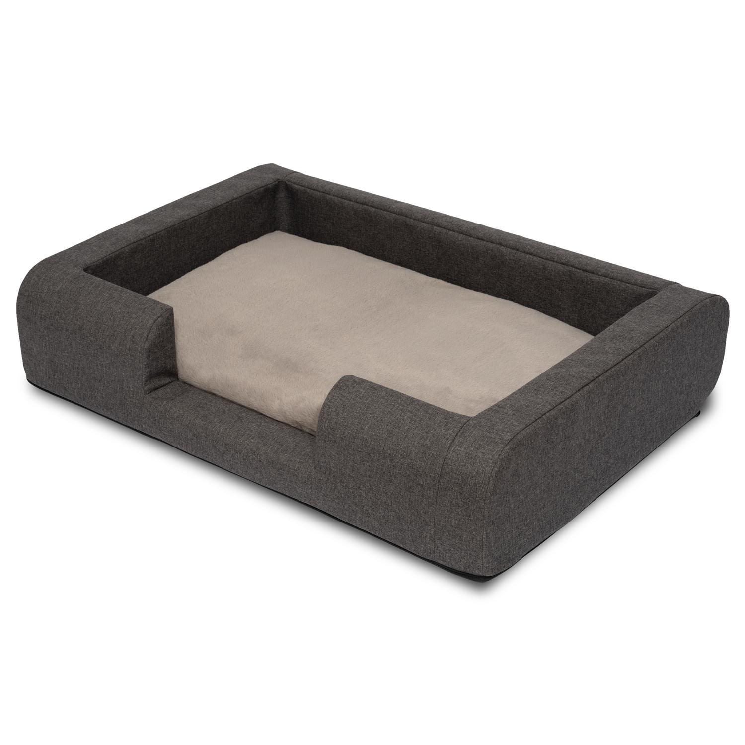 Petzzz ergonomisches Hundebett Daisy L 115 x 90 x 25 cm mit orthopädischem Innenkissen