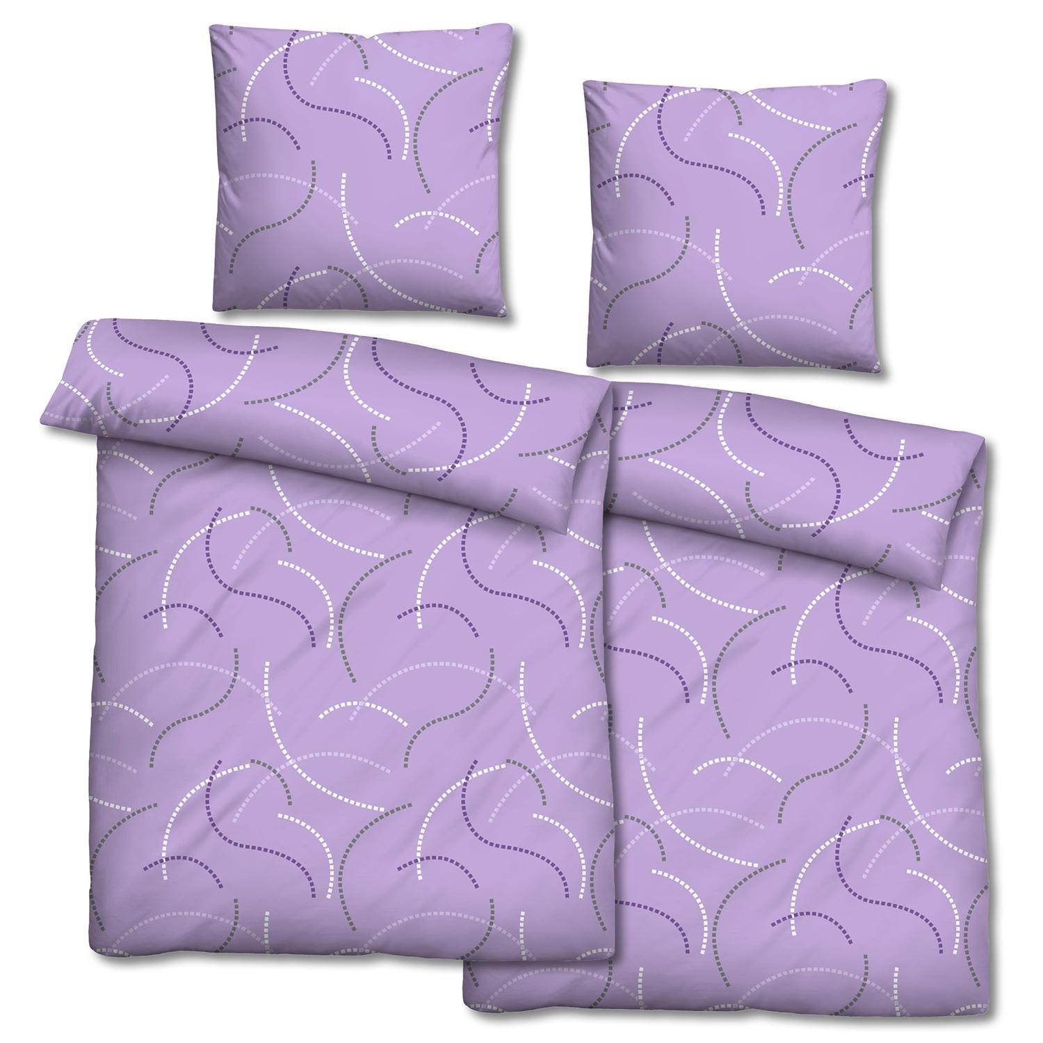 Doppelpack Mikrofaser Bettwäsche 135 x 200 + 80 x 80 cm