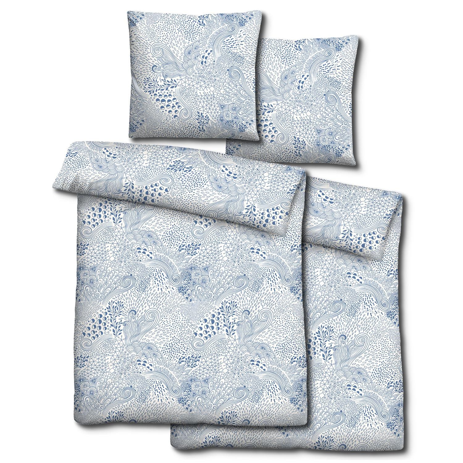 Doppelpack JETTE Renforcé Bettwäsche 135 x 200 cm + 80 x 80 cm